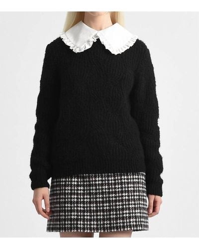 Molly Bracken Peter Pan Collar Sweater - Black