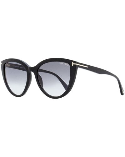 Tom Ford Cat Eye Sunglasses Tf915 Isabella-02 01b 56mm - Black