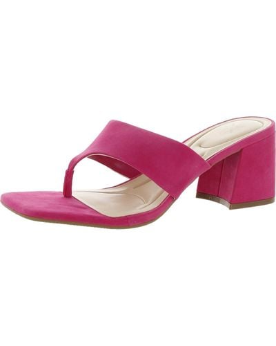Nine West Gelina 9x9 Slide On Heels Slide Sandals - Pink