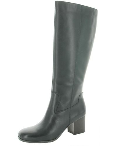 Franco Sarto Anberlin Leather Knee-high Riding Boots - Gray