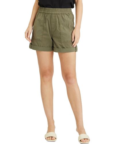 Sanctuary Switchback Cuffed Loungewear Casual Shorts - Green