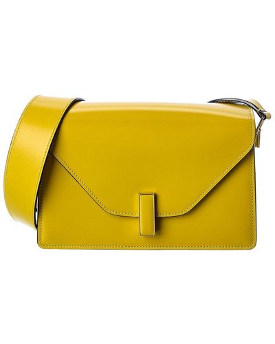 Valextra Iside Leather Shoulder Bag - Yellow