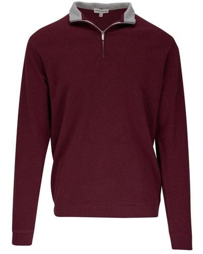 Peter Millar Crown Comfort Pullover Sweater - Red