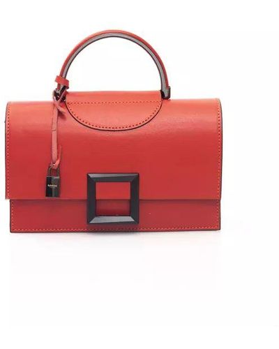 Baldinini Radiant Leather Shoulder Bag - Red