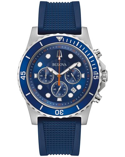 Bulova 42mm Quartz Watch 96k108 - Blue