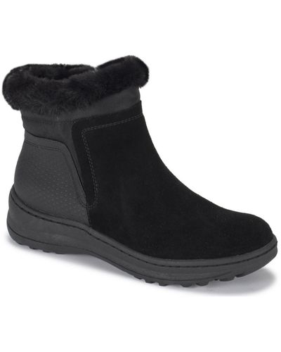 BareTraps Aidan Suede Embossed Winter & Snow Boots - Black