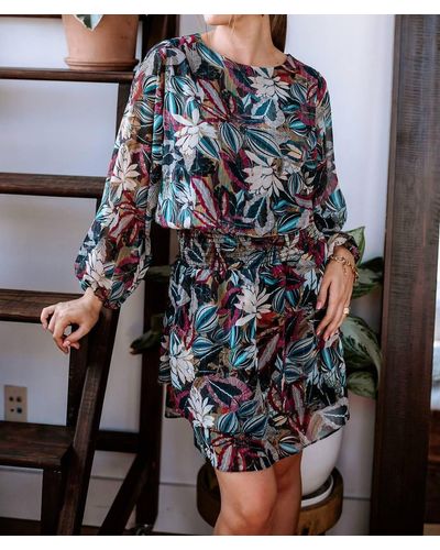 Veronica M Chiffon Ruffle Dress - Multicolor