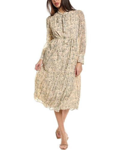 Joie Roussel Silk Midi Dress - Natural