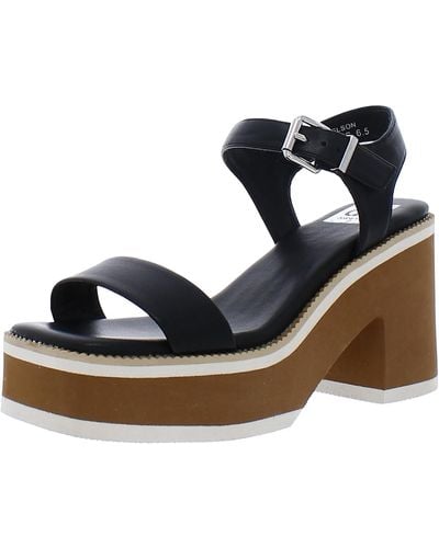 DV by Dolce Vita Nelson Faux Leather Platform Slingback Sandals - Black