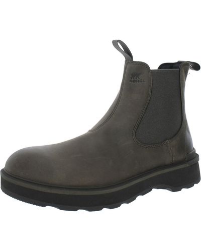 Sorel Hi-line Leather Chelsea Boots - Brown