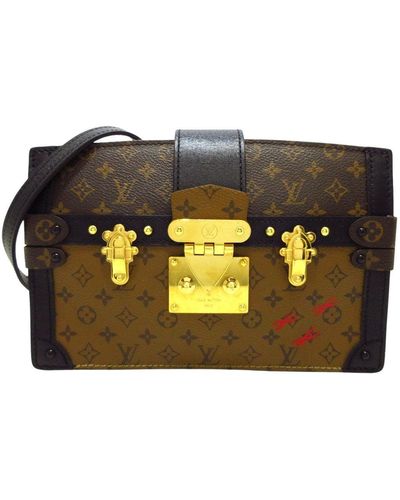 Louis Vuitton Trunk Canvas Shoulder Bag (pre-owned) - Metallic