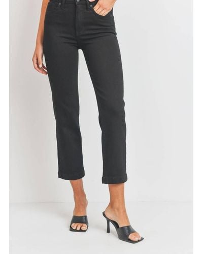 Just Black Denim Classic Relaxed Straight Jeans - Black