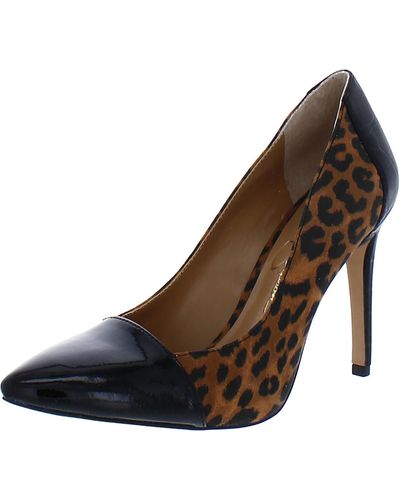 Jessica Simpson Poali Faux Leather Pointed Toe Pumps - Brown