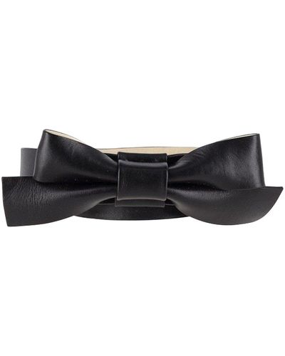 Alice By Temperley Belt With Removable Bow - Black