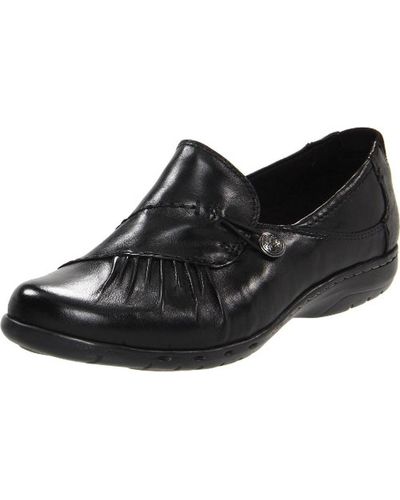 Cobb Hill Paulette Leather Pleated Dress Shoes - Black