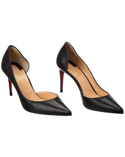 Christian Louboutin Iriza 85 Leather Pump (authentic Pre-owned) - Black