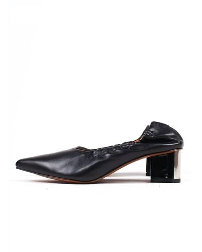 Robert Clergerie Solal Pointy Toe Elastic Pump - Black