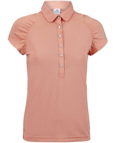 Daily Sports Ariana Cap Sleeve Polo Shirt - Pink