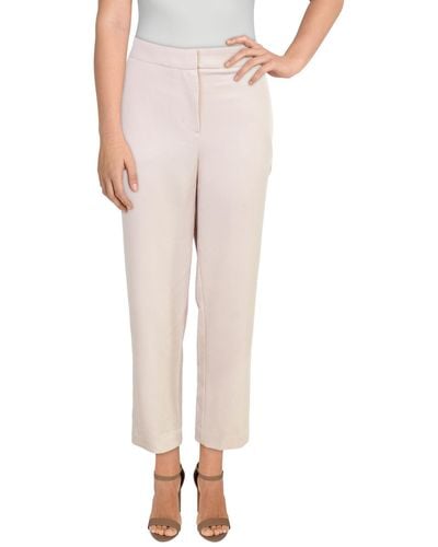 BCBGMAXAZRIA Woven Suit Separate Cropped Pants - Natural