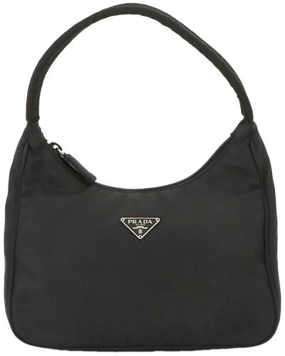 Prada Re-nylon Synthetic Shoulder Bag (pre-owned) - Black