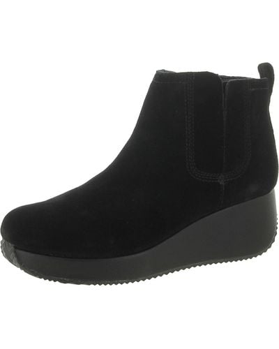Volatile Burlingham Leather Booties Chelsea Boots - Black