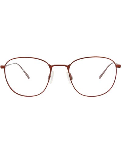 PUMA Round-frame Stainless Steel Optical Frames - Brown