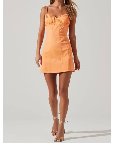 Astr Vietta Dress - Orange