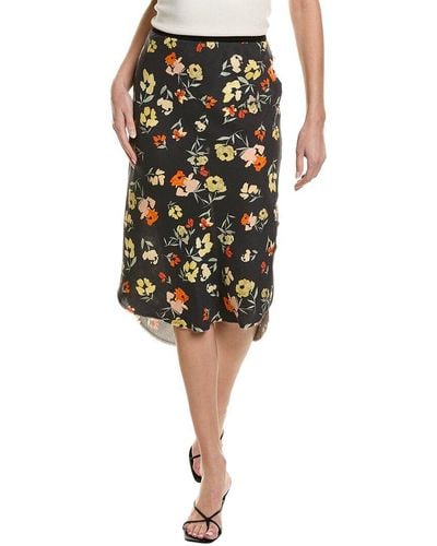 Go> By Go Silk Go> By Gosilk Shirttail It Out Of Here Silk Skirt - Black
