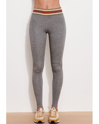 Sundry Stripe Waistband Yoga Pant - Gray