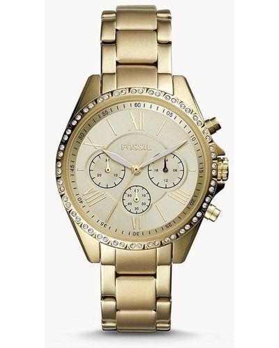 Fossil Modern Courier Chronograph, -tone Stainless Steel Watch - Metallic