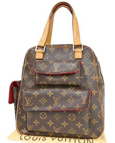 Louis Vuitton Excentri Cité Canvas Handbag (pre-owned) - Brown