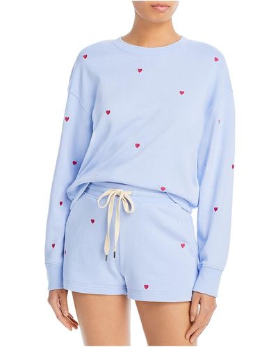 Rails Embroidered Cotton Pullover Sweater - Blue