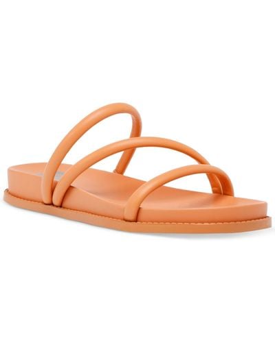 DV by Dolce Vita Cortez Faux Leather Slides Strappy Sandals - Pink