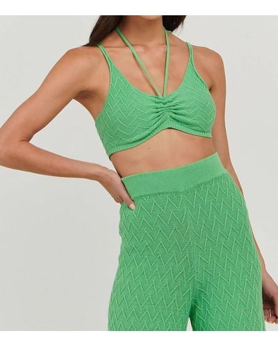 Charlie Holiday Camila Bustier Top - Green