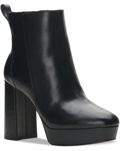 Vince Camuto Gripaula Leather Bootie Ankle Boots - Black