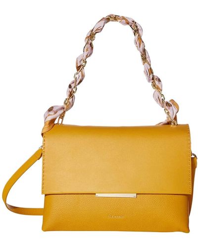 Ted Baker 's Evangli Leather Shoulder Bag - Yellow
