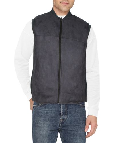 Kenneth Cole Water Resistant Insulated Outerwear Vest - Blue