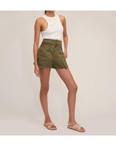 Marissa Webb Easton Canvas Corset Cargo Short - Green