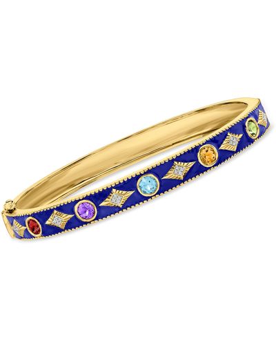 Ross-Simons Multi-gemstone Bangle Bracelet - Blue