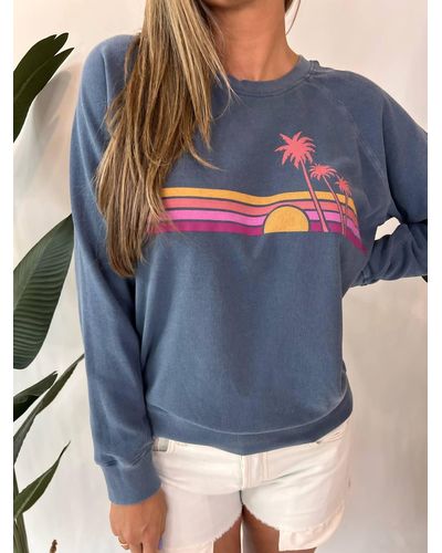Sundry Cali Sunset Sweatshirt - Blue