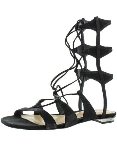 SCHUTZ SHOES Erlina Strappy Lace Up Gladiator Sandals - Black