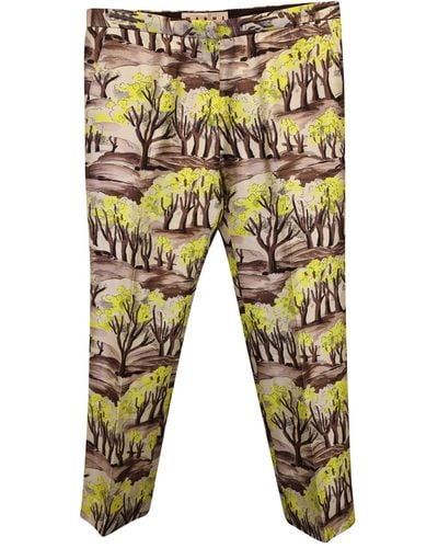 Marni Forest Printed Pants - Blue