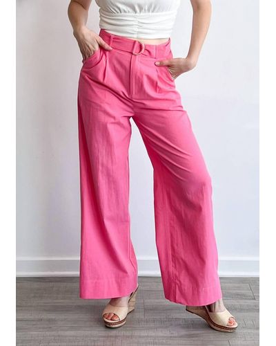 MINKPINK Kalani Belted Pant - Pink