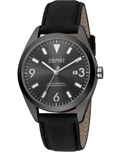 Esprit Es1g304p0265 Mason 40mm Quartz Watch - Black