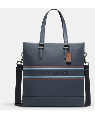COACH Graham Structured Tote - Blue