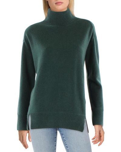 Vince Cashmere Pullover Turtleneck Sweater - Green