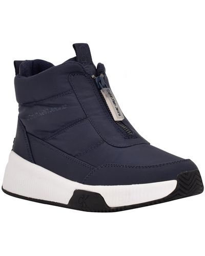 Calvin Klein Merina Cold Weather Ankle Winter & Snow Boots - Blue