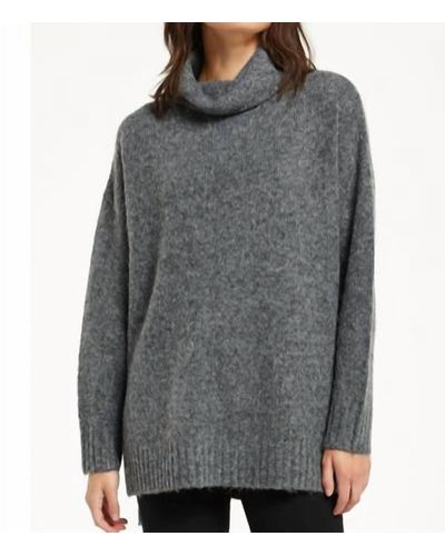 Z Supply Norah Cowl Neck Sweater - Gray