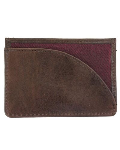The British Belt Company Langdale Leather Card Holder - Brown