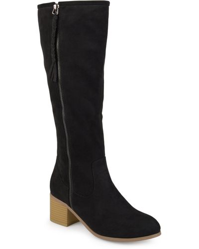 Journee Collection Collection Wide Calf Sanora Boot - Black